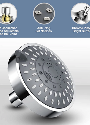 Shower Heads Handheld Spray High Pressure Adjustable Showerhead Top Puce Gaia