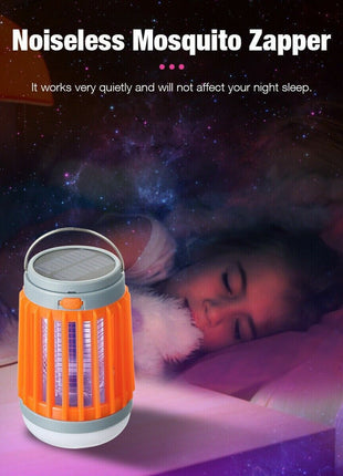 Solar USB Mosquito Killer Light Electronic Fly Bug Insect Zapper Trap Puce Gaia