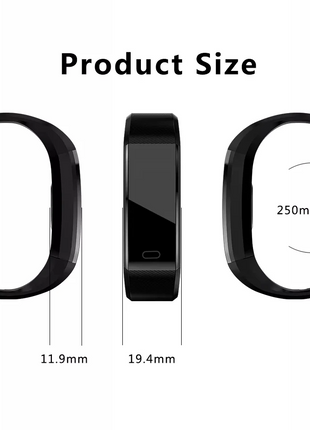 Fitness Smart Watch Activity Tracker Heart Rate For Women Men Oxygen Puce Gaia