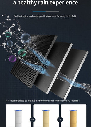 High Pressure Shower Head Adjustable 360° Rotation Turbine Water Puce Gaia