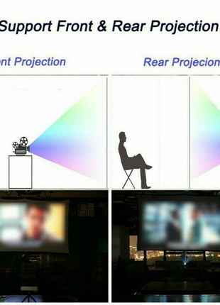 Portable Foldable Projector Screen 16:9 HD Outdoor Home Cinema Theater Puce Gaia