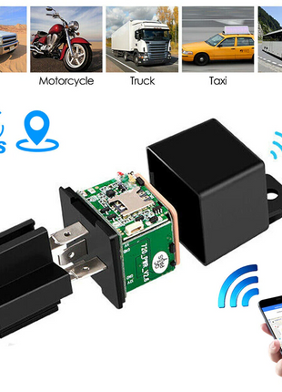 GPS Tracker Real-Time Tracking Locator Device GPRS GSM Car/Motorcycle Puce Gaia