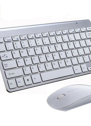 Mini Wireless Keyboard And Mouse Set Waterproof 2.4G For Mac Apple PC Puce Gaia