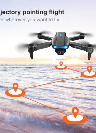Drones Quadcopter 5G 4K GPS Drone X Pro with HD Dual Camera WiFi FPV Puce Gaia
