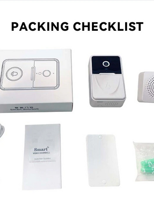 Wireless Security WiFi Smart Doorbell Intercom Video Camera Bell Chime Puce Gaia