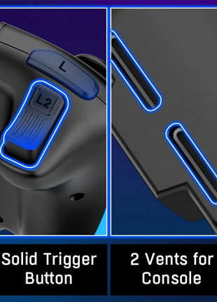 Dual Vibration Handheld Controller Grip Gamepad For Nintendo Switch Puce Gaia