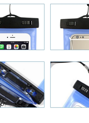 3 Pack Waterproof Floating Cell Phone Pouch Dry Bag Case Cover For Puce Gaia