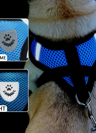 Cat Dog Pet Harness Adjustable Control Vest Dogs Reflective S M L XL Puce Gaia