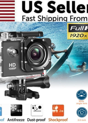 4K Action Sport Waterproof Camera 20 MP Recorder HD 1080P Camcorder Puce Gaia