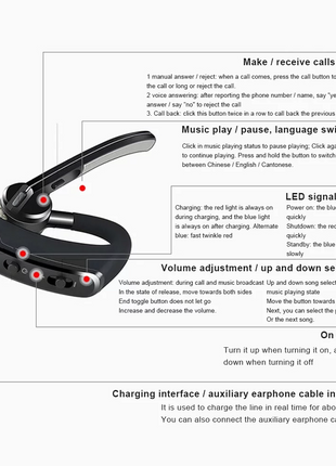 Bluetooth Earpiece Wireless Headset Noise Cancelling Headphones Driver Puce Gaia