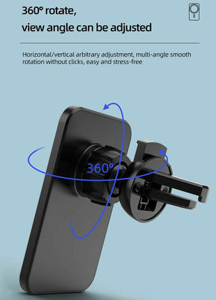 Magnetic Wireless Charger Car Mount Holder For iPhone 12 13 14 Pro Max Puce Gaia