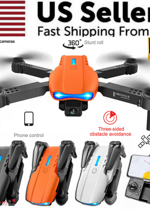 Drones Quadcopter 5G 4K GPS Drone X Pro with HD Dual Camera WiFi FPV Puce Gaia