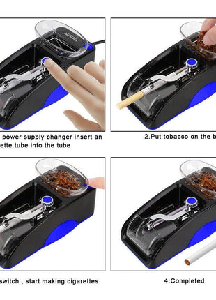 Cigarette Machine Automatic Electric Rolling Roller Tobacco Injector Puce Gaia