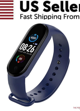 M4 Smart Watch Band Blood Pressure Bracelet Wristband Fitness Tracker Puce Gaia
