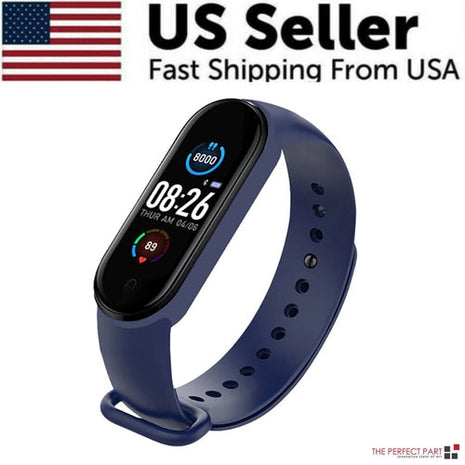 M4 Smart Watch Band Blood Pressure Bracelet Wristband Fitness Tracker Puce Gaia