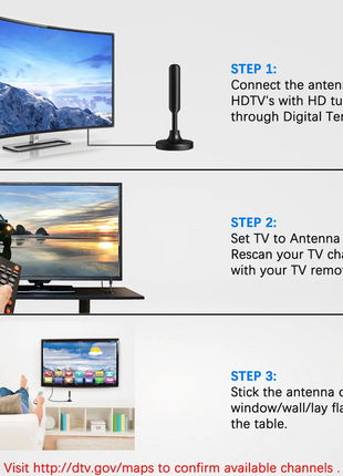 5600Miles Upgraded TV Antenna HDTV Amplified Digital 4K 1080P Long Puce Gaia