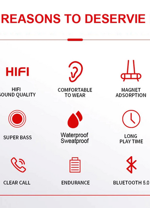 Waterproof Bluetooth 5.0 Earbuds Stereo Sport Wireless Headphones in Puce Gaia