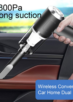 120W Cordless Handheld Vacuum Cleaner Small Mini Portable Car Auto Puce Gaia