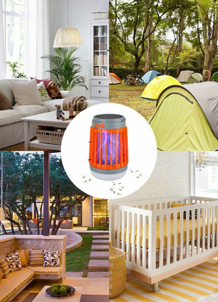 Solar USB Mosquito Killer Light Electronic Fly Bug Insect Zapper Trap Puce Gaia