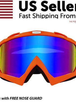 Motocross Goggles Racing Off-Road Dirt Bike ATV UTV BMX MX XC Puce Gaia