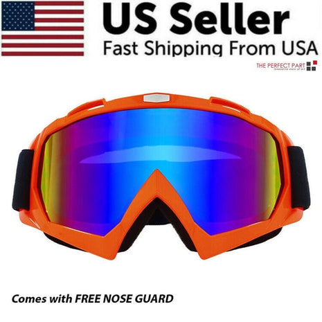 Motocross Goggles Racing Off-Road Dirt Bike ATV UTV BMX MX XC Puce Gaia