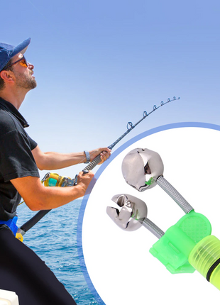 10/40 PC LED Night Fishing Bite Bait Alarm 2 Bells Light Rod Tip Clip Puce Gaia