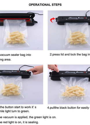 Vacuum Sealer Machine Food Preservation Storage Saver Automatic With Puce Gaia