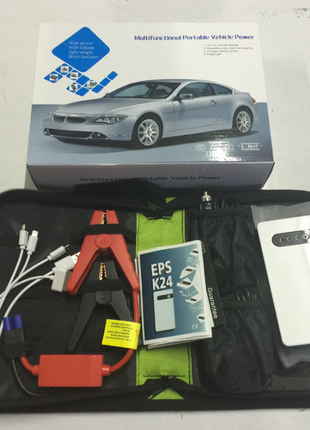 20000mAh Car Jump Starter Booster Jumper Box Power Bank Battery Puce Gaia