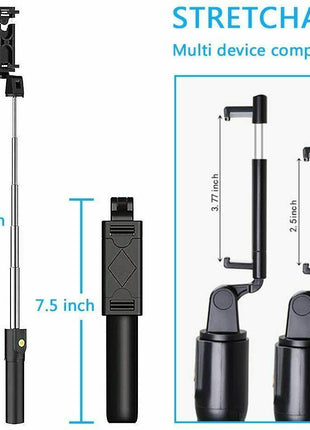 Selfie Stick Tripod Remote Desktop Stand Cell Phone Holder For iPhone Puce Gaia