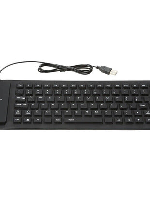 Waterproof Silicone Keyboard Foldable Flexible USB Dustproof DirtProof Puce Gaia