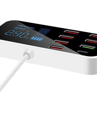 Multi USB 8-Port Fast Desktop Hub Wall Charger Charging Station Quick Puce Gaia