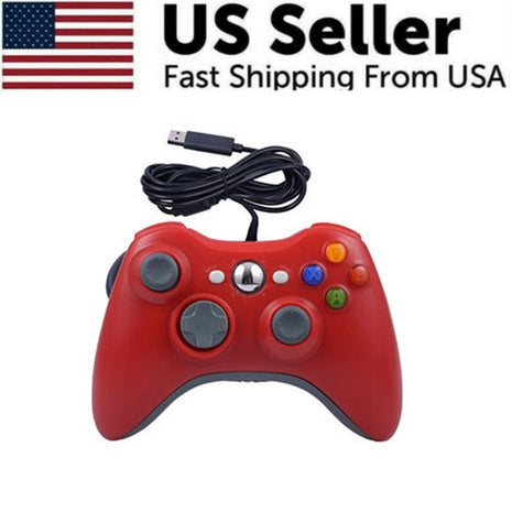 Wired Controller USB For PC Compatible With Xbox 360 / Windows 7 8 10 Puce Gaia
