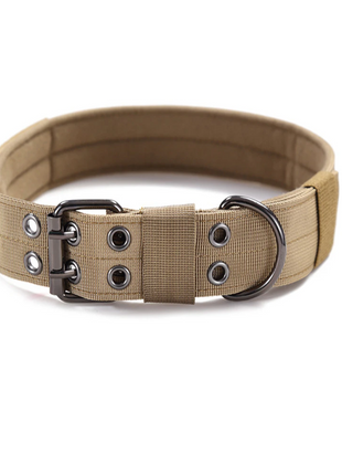 2" Wide Tactical Heavy Duty Nylon Large Dog Collar K9 Military With Puce Gaia