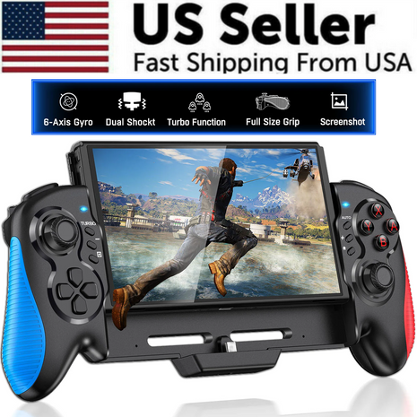Dual Vibration Handheld Controller Grip Gamepad For Nintendo Switch Puce Gaia