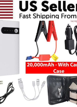 20000mAh Car Jump Starter Booster Jumper Box Power Bank Battery Puce Gaia