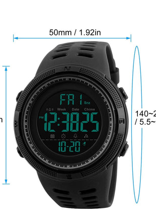 SKMEI Men's Digital Army Military Sport Quartz Analog Chrono Puce Gaia