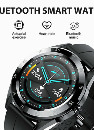 Waterproof Bluetooth Smart Watch Phone Mate Heart Rate Tracker For iOS Puce Gaia