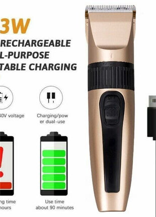 Professional Hair Clippers Trimmer Mens Barber Hair Cutting Kit Puce Gaia