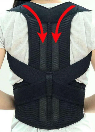 Adjustable Posture Corrector Low Back Support Shoulder Brace Belt For Puce Gaia