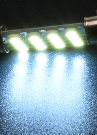 14Pcs T10 36mm LED Interior Car Accessories Kit Map Dome License Plate Puce Gaia