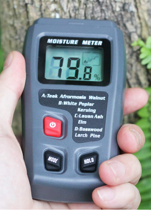 Digital LCD Wood Moisture Meter Detector Tester Wood Firewood Paper Puce Gaia