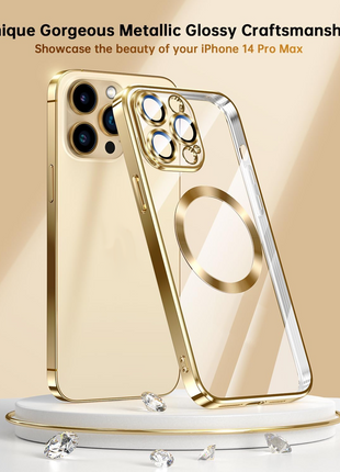 For Apple iPhone 14 13 12 11 Pro Max Case Mag Safe Magnetic Camera Puce Gaia
