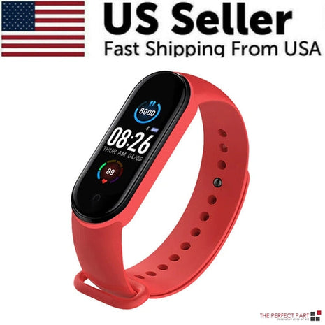 M4 Smart Watch Band Blood Pressure Bracelet Wristband Fitness Tracker Puce Gaia