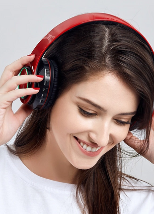 Super Bass Wireless Bluetooth Headphones Foldable Stereo Earphones Puce Gaia