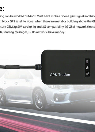 Real Time GPS Tracker Tracking Locator Device GPRS GSM Car/Motorcycle Puce Gaia