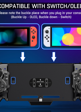 Dual Vibration Handheld Controller Grip Gamepad For Nintendo Switch Puce Gaia