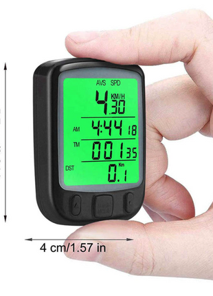 Bike Bicycle Speedometer Cycle Digital Odometer Computer Waterproof Puce Gaia