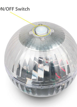 Outdoor Solar LED Floating Light Garden Pond Pool Lamp Rotating RGB Puce Gaia