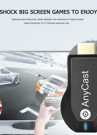 4K WiFi HDMI Anycast Miracast Airplay TV Wireless Display DLNA Dongle Puce Gaia