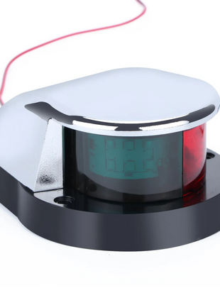 Waterproof Boat Navigation Light LED Bow Marine Front Pontoon Lamp Red Puce Gaia